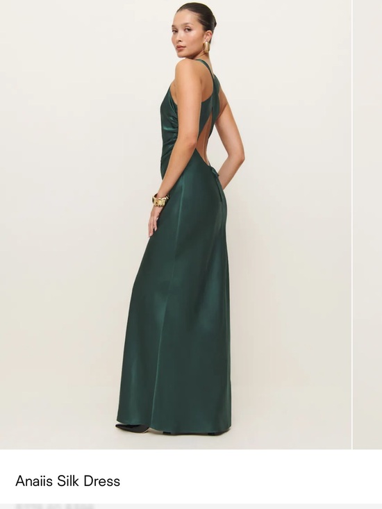 Reformation Dresses & Skirts - Reformation Anaiis Silk Dress in Forest